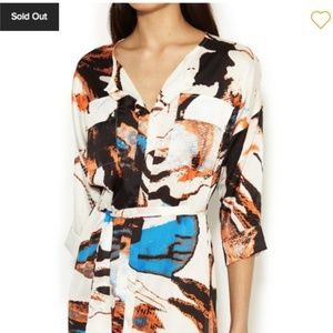 Tbags Los Angeles Printed Dolman Shirtdress